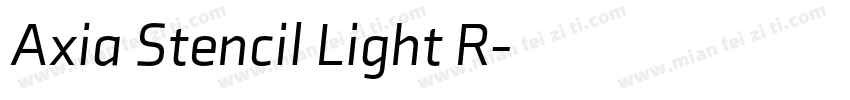 Axia Stencil Light R字体转换